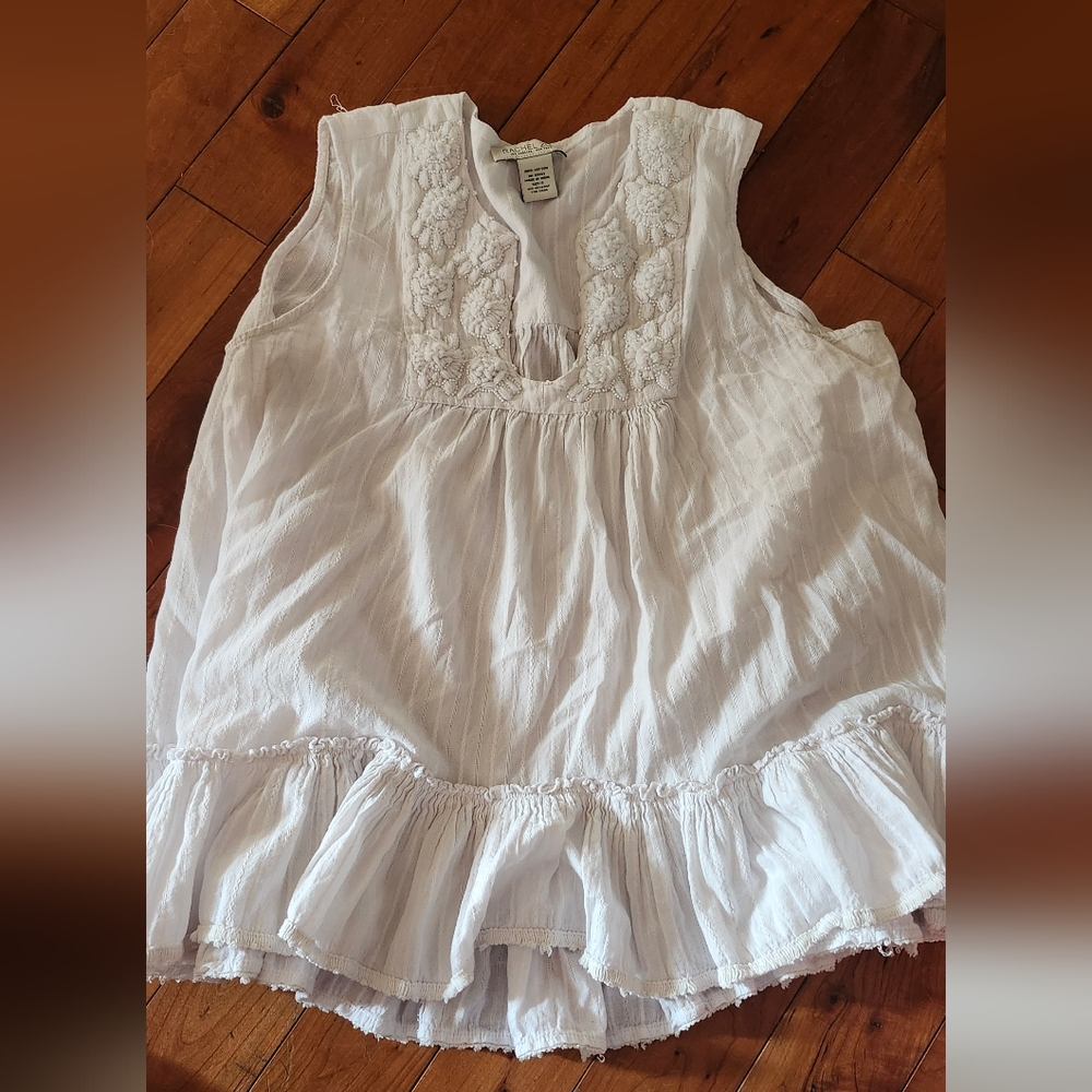 White Sleeveless Top